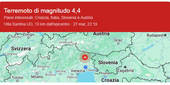 Regione Fvg: terremoto epicentro a Socchieve e Tramonti di Sopra
