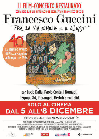 Il docufilm su Francesco Guccini dal 5 all'8 dicembre