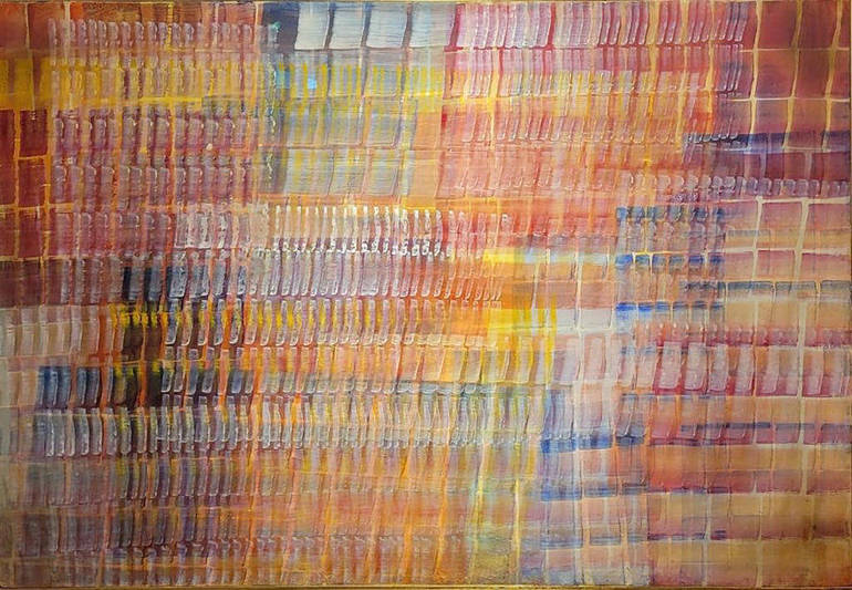 Tancredi, "A proposito di Venezia", 1958-59, tecnica mista su tela 83x121 cm