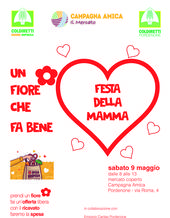 Coldiretti per la festa della mamma: compra un fiore e regali una spesa